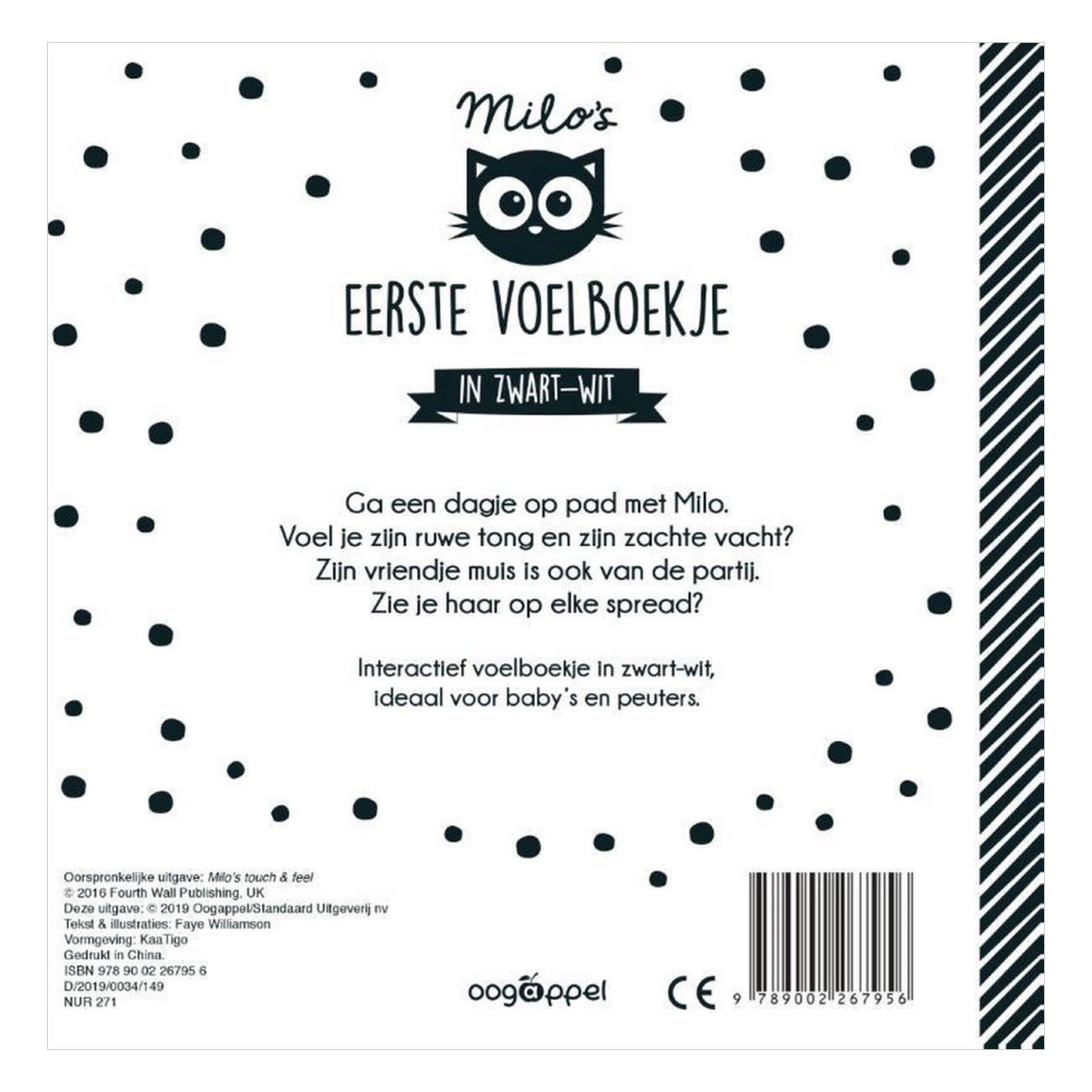 Milo's eerste voelboekje in zwartwit