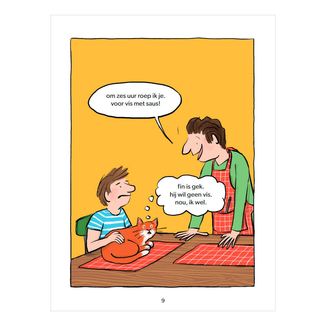 poes piet loopt weg - AVI Start Stripboek