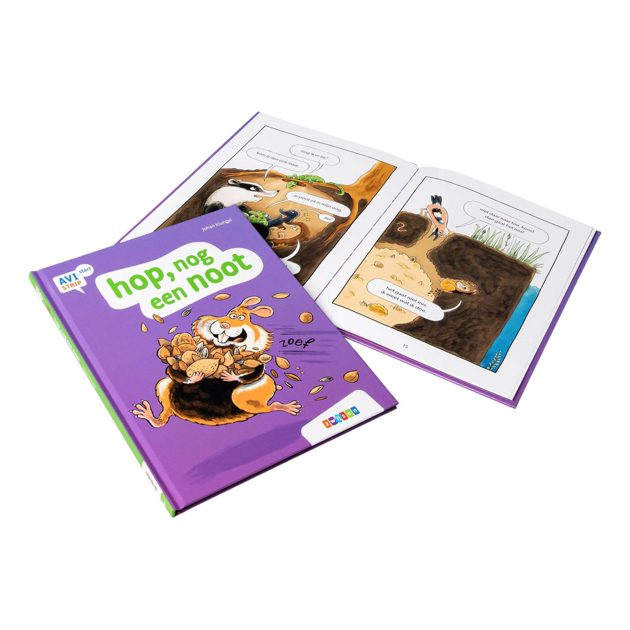 hop, nog een noot - AVI Start Stripboek