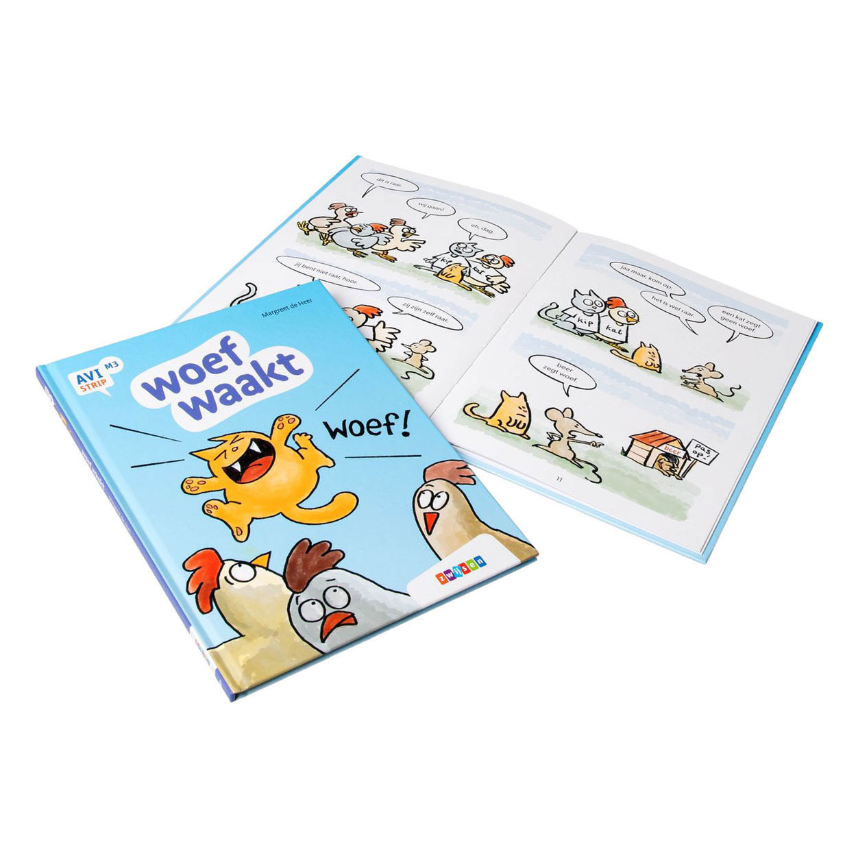 woef waakt - AVI Start Stripboek