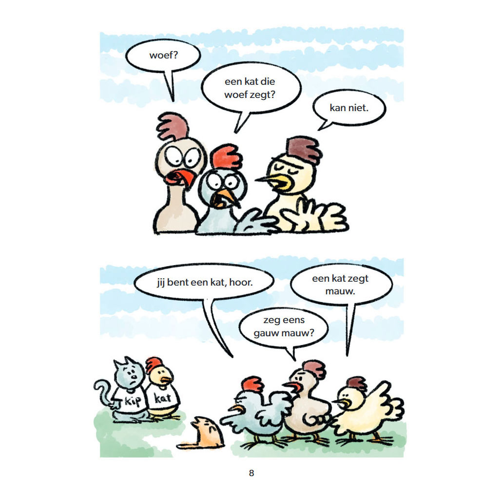 woef waakt - AVI Start Stripboek