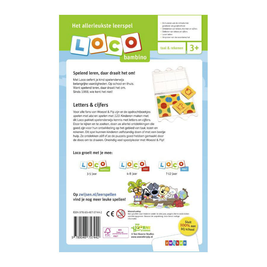 Loco Bambino Woezel & Pip pakket letters & cijfers
