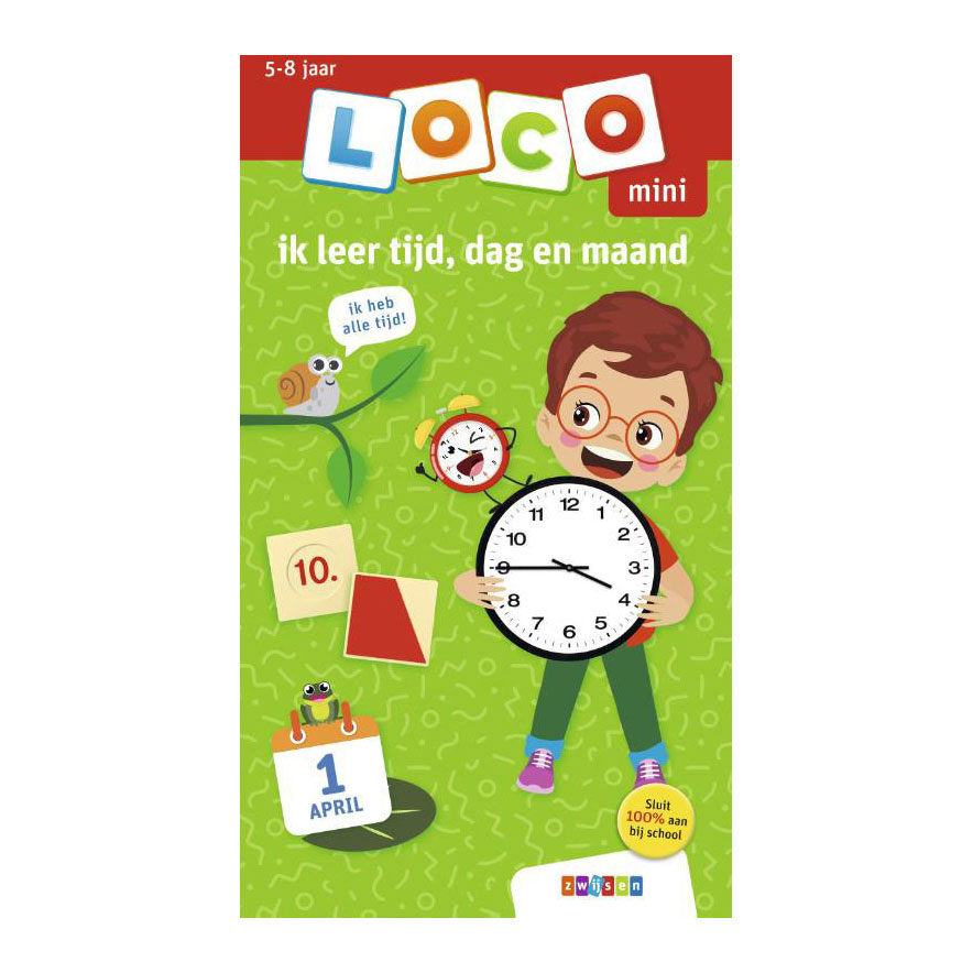 Loco Mini oefenboekje ik leer tijd, dag en maand