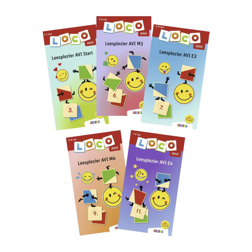 Loco Mini pakket Leesplezier - 5 Boekjes