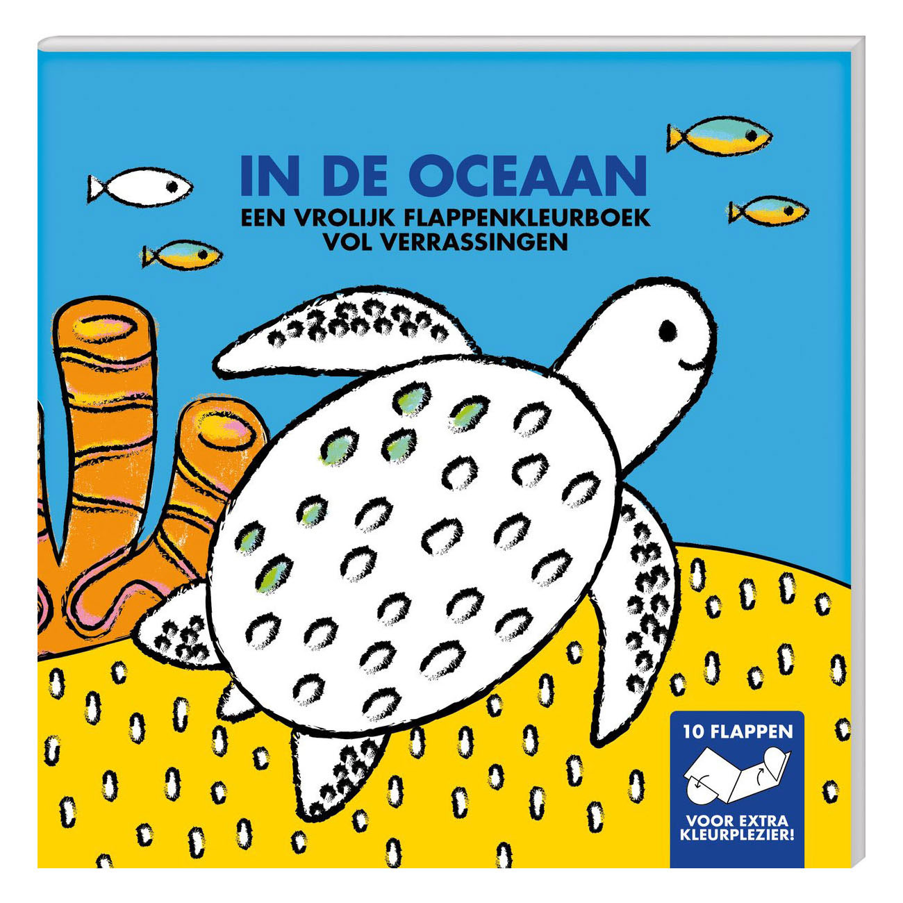 Livre de coloriage à rabats - Dans l'océan