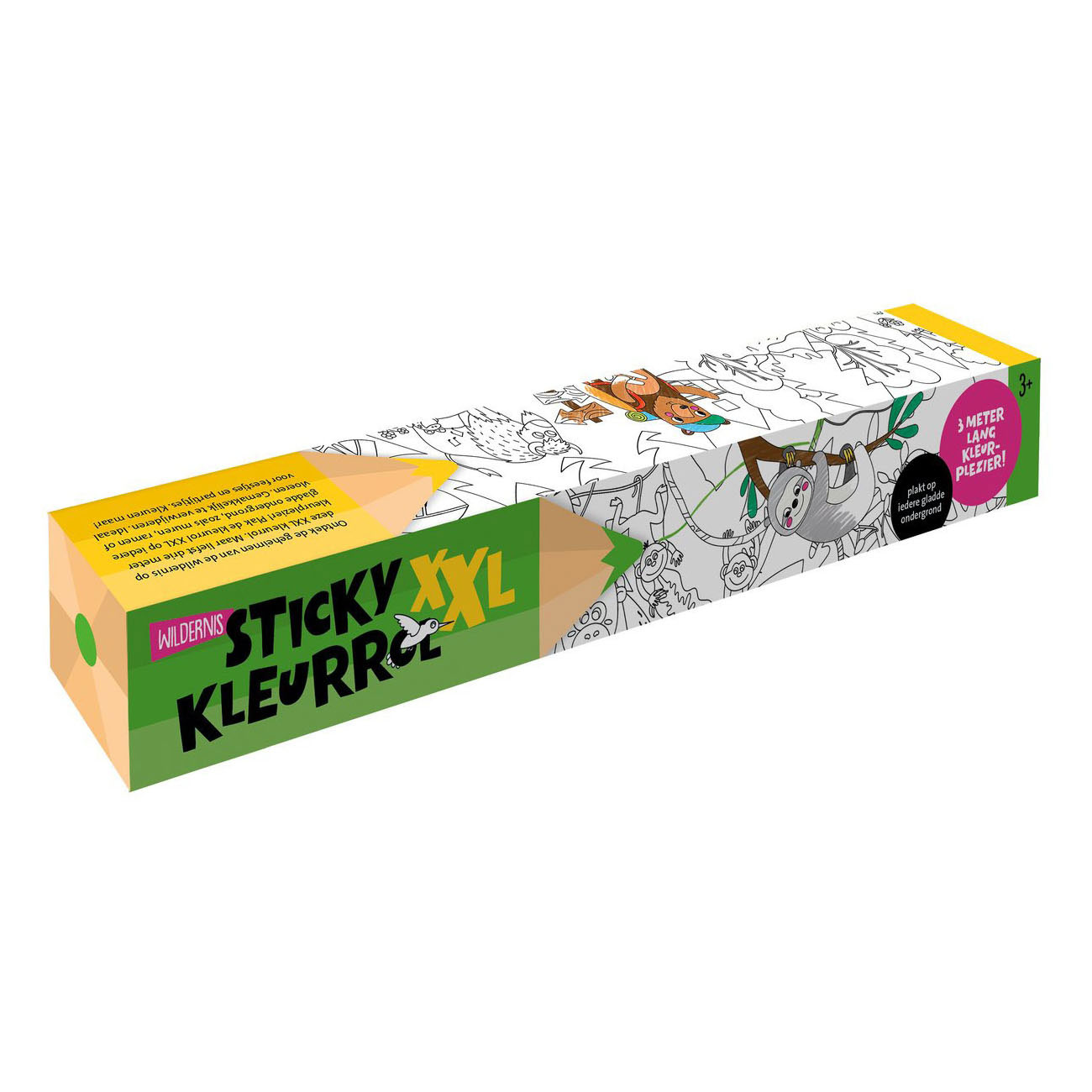 Sticky Kleurrol XXL 3 Meter - Wildernis
