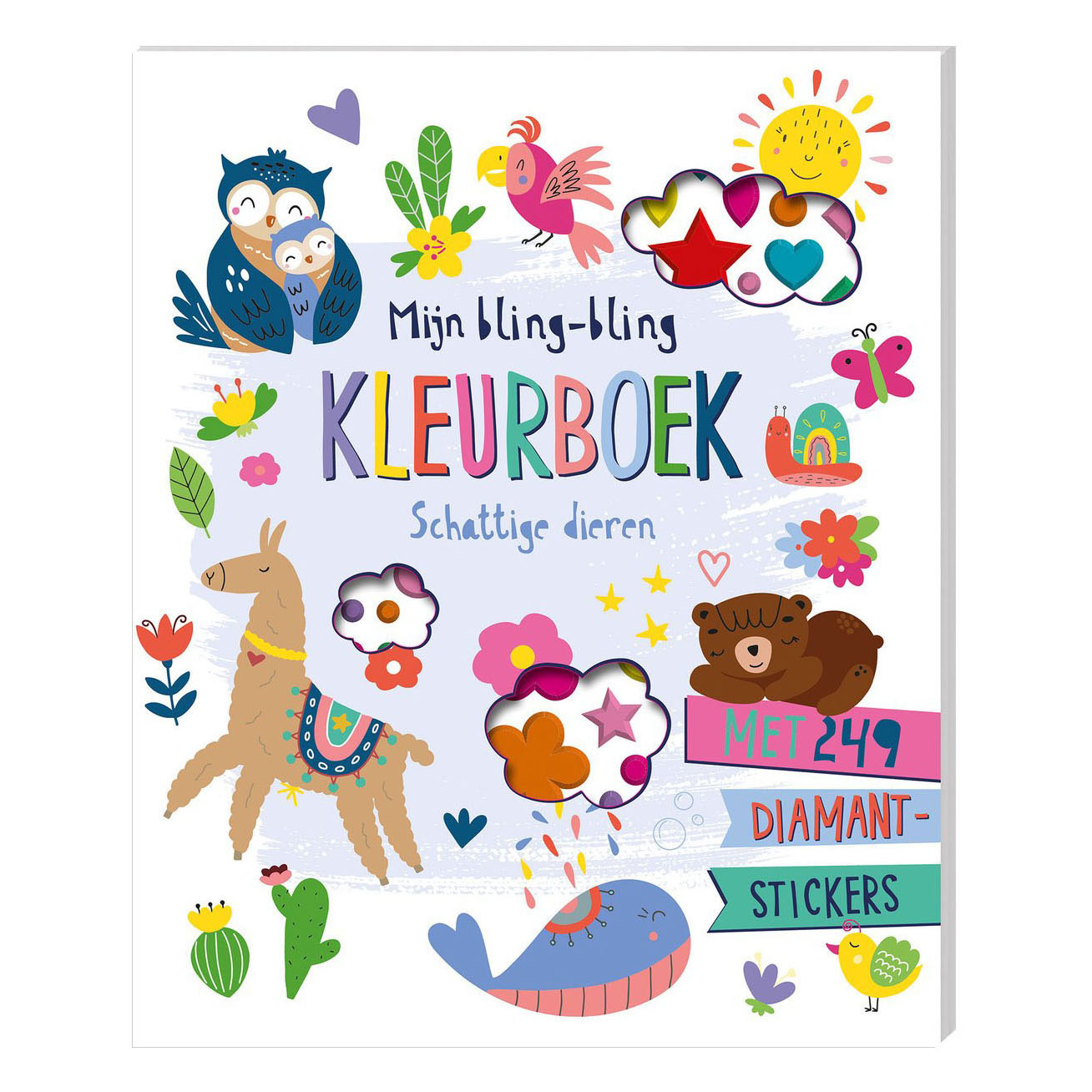 Mijn Bling-bling Kleurboek - Schattige Dieren