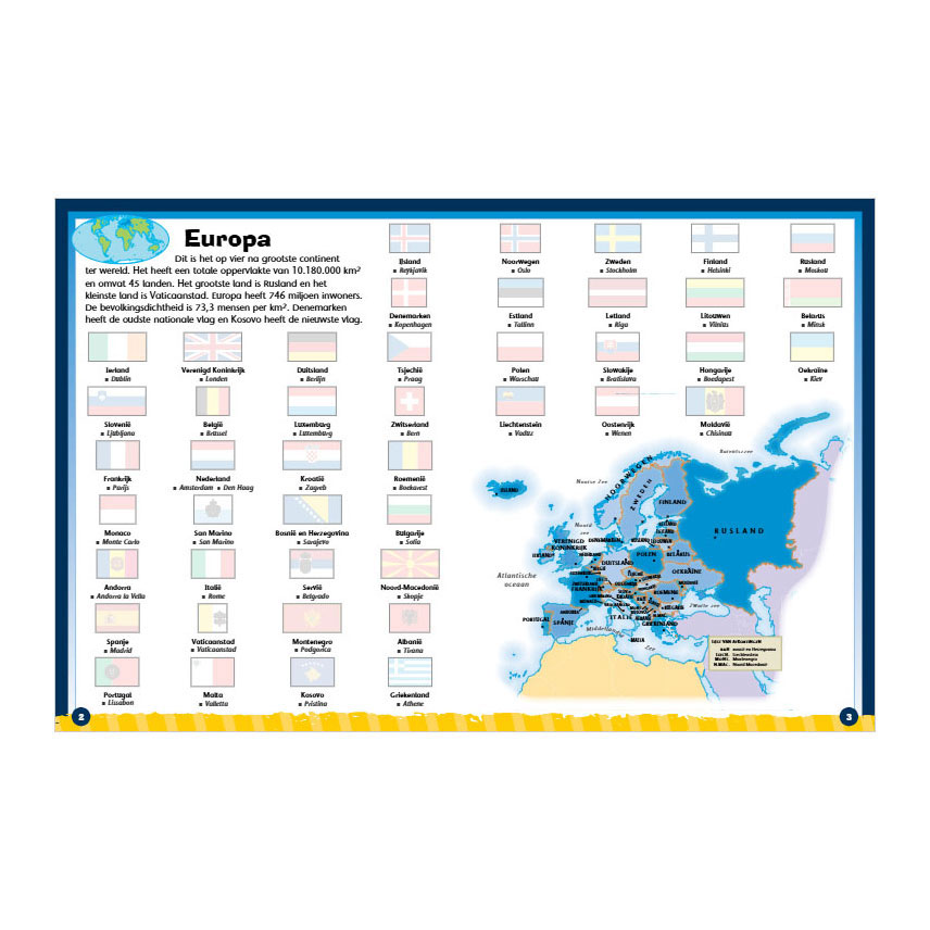 Stickerboek Vlaggen van de Wereld