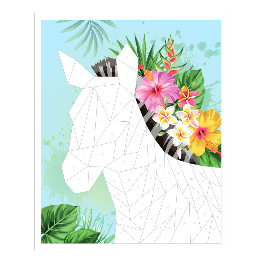 Stickeren op Nummer - Colour me Wild
