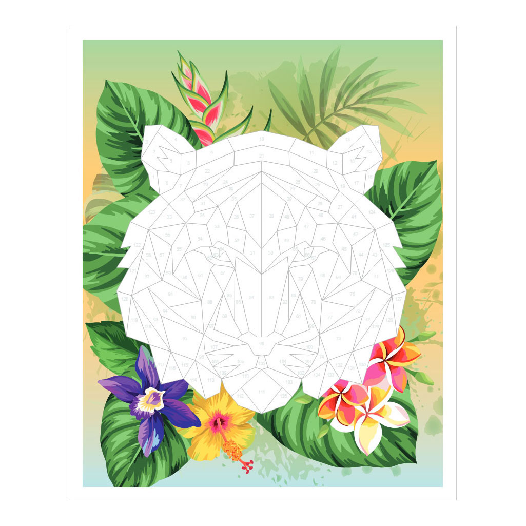 Stickeren op Nummer - Colour me Wild