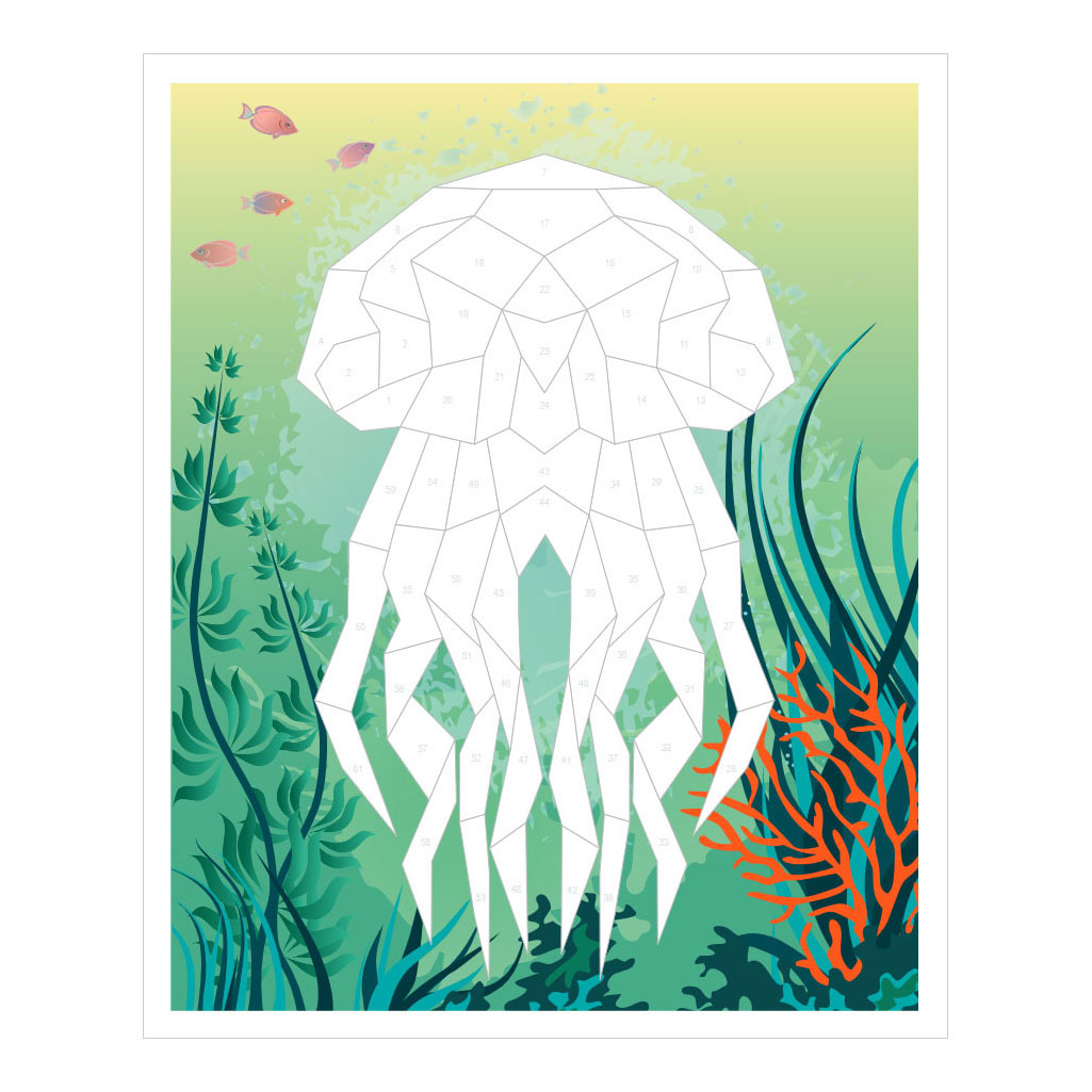 Stickeren op Nummer - Colour The Ocean