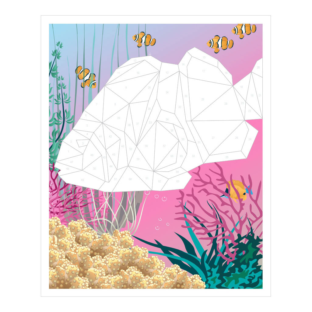Stickeren op Nummer - Colour The Ocean