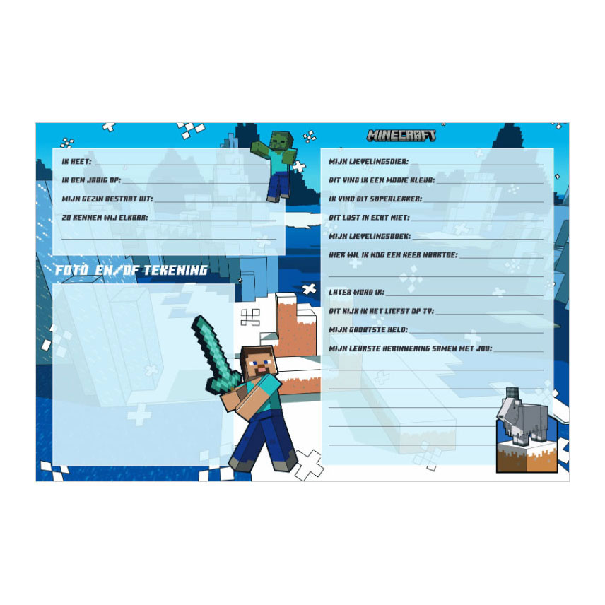 Freundschaftsbuch - Minecraft