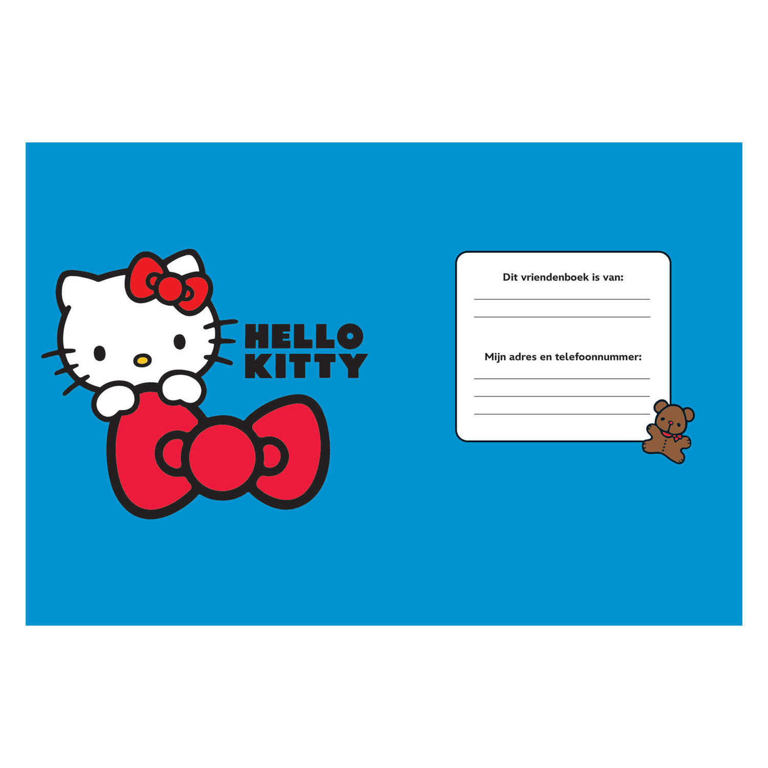 Vriendenboek - Hello Kitty Nieuw