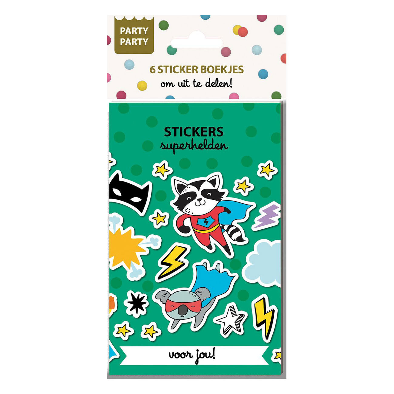 Party Party 6 Sticker Boekjes - Superhelden