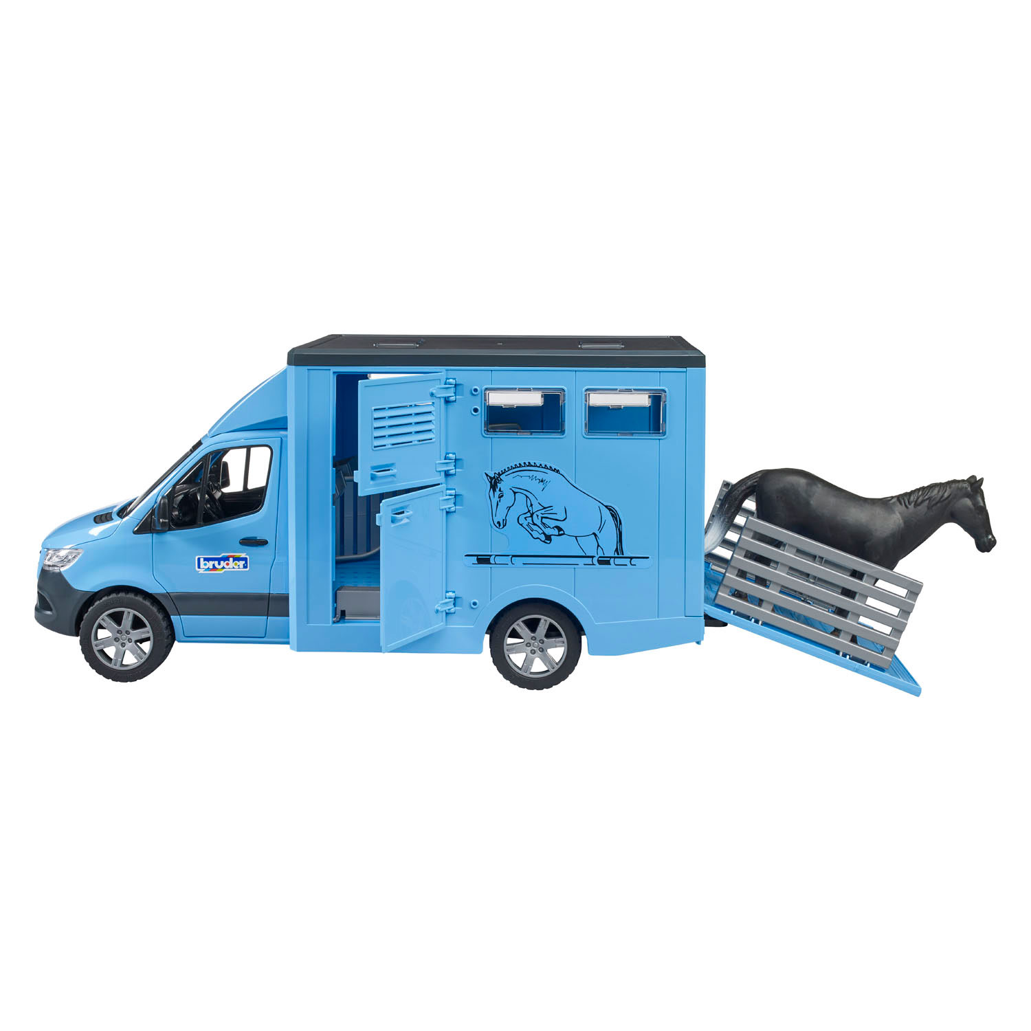 Bruder Mercedes Benz Sprinter transport de chevaux avec 1 cheval - 1:16