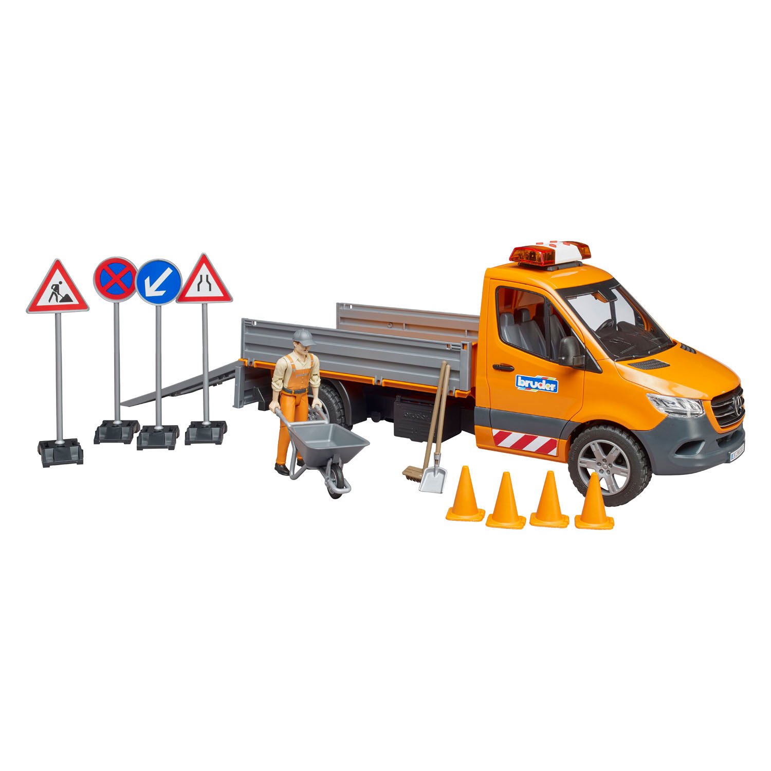 Bruder Mercedes Benz Sprinter Travaux routiers avec effets lumineux et sonores - 1:16