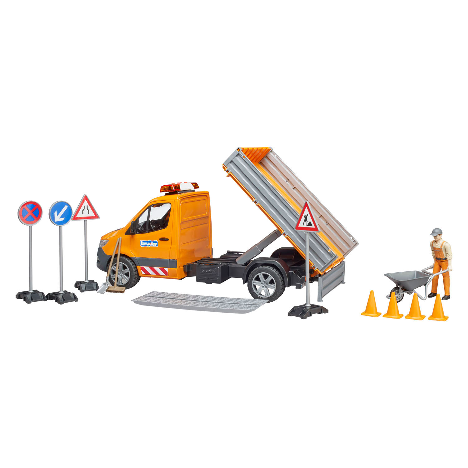 Bruder Mercedes Benz Sprinter Travaux routiers avec effets lumineux et sonores - 1:16