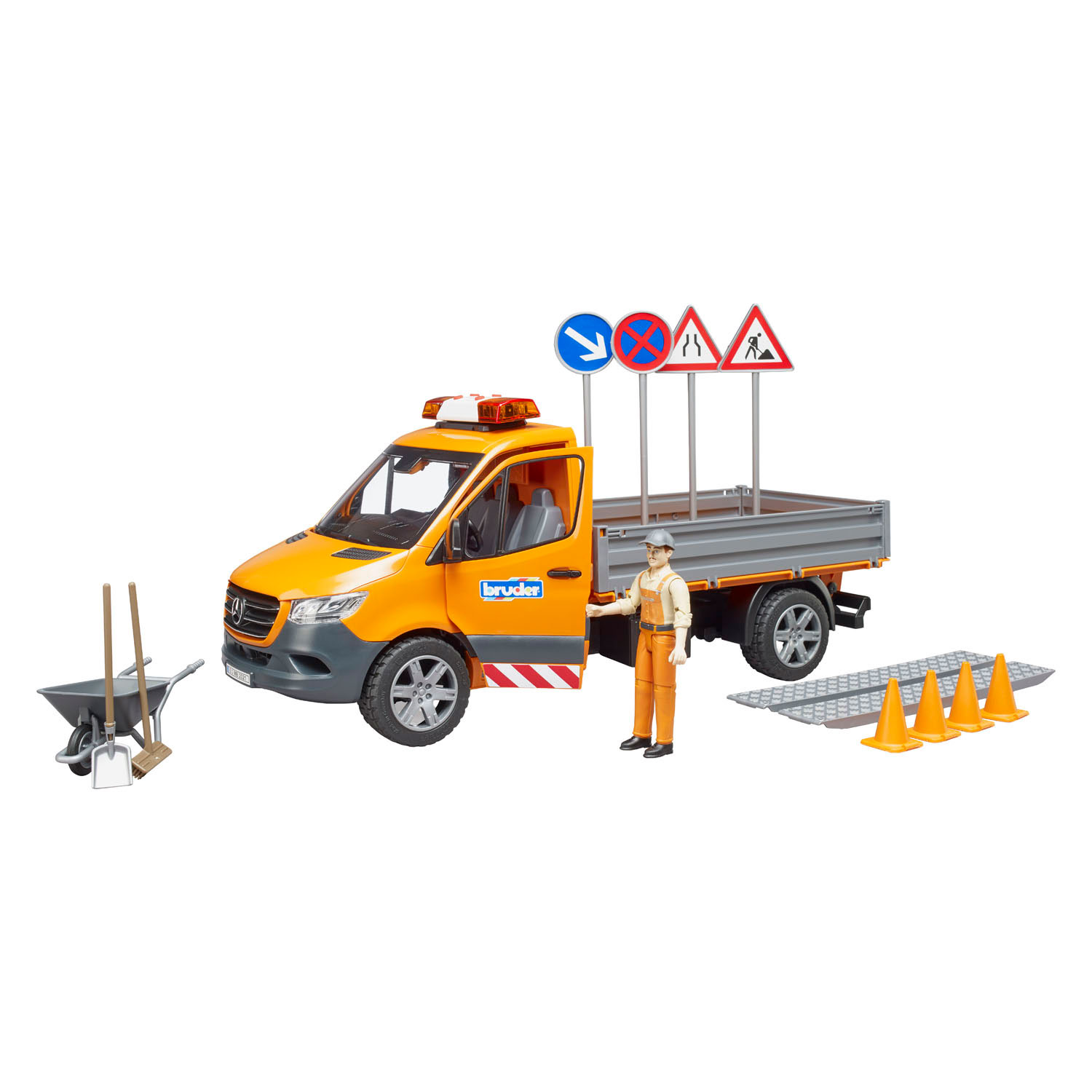Bruder Mercedes Benz Sprinter Travaux routiers avec effets lumineux et sonores - 1:16