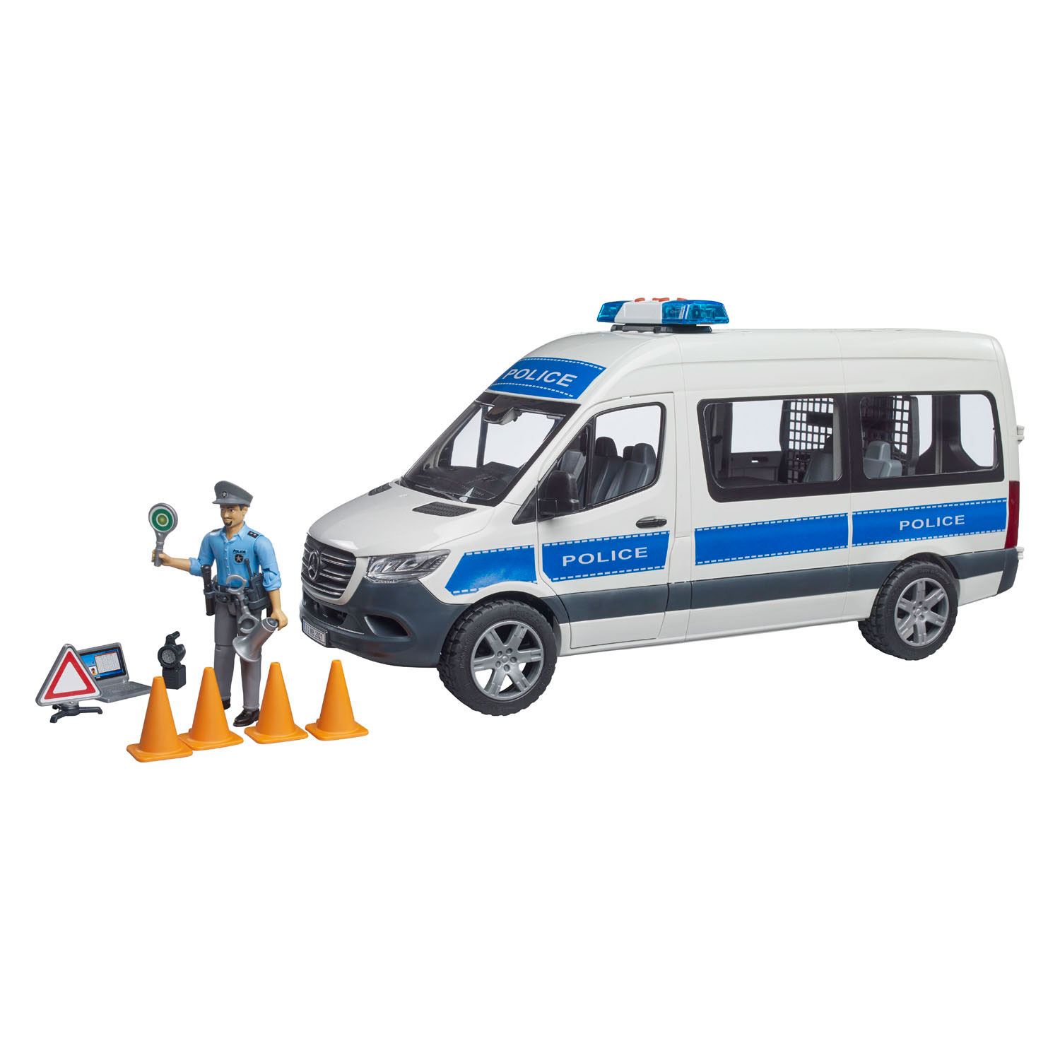 Bruder Mercedes Benz Sprinter Police avec effets lumineux et sonores - 1:16