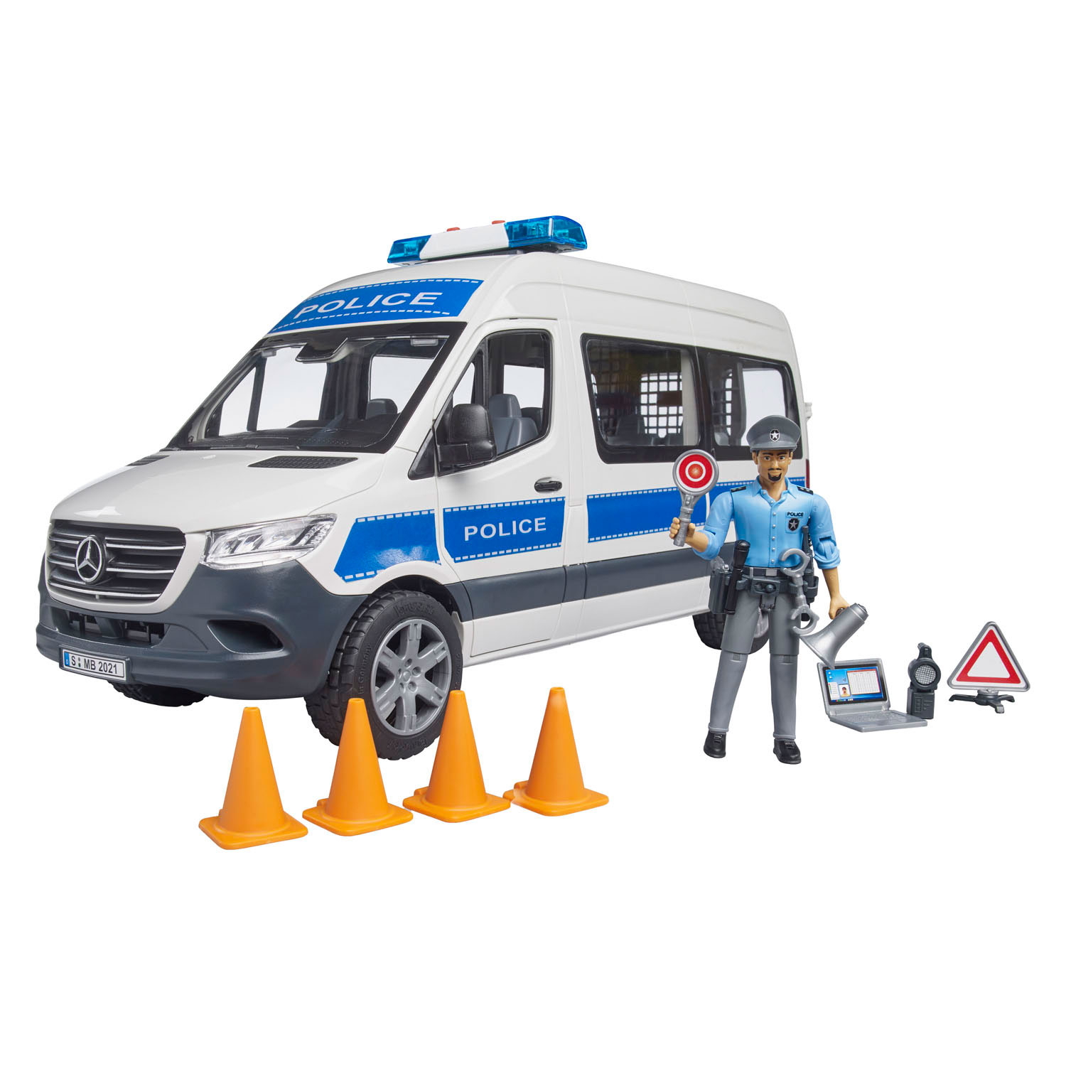 Bruder Mercedes Benz Sprinter Police avec effets lumineux et sonores - 1:16