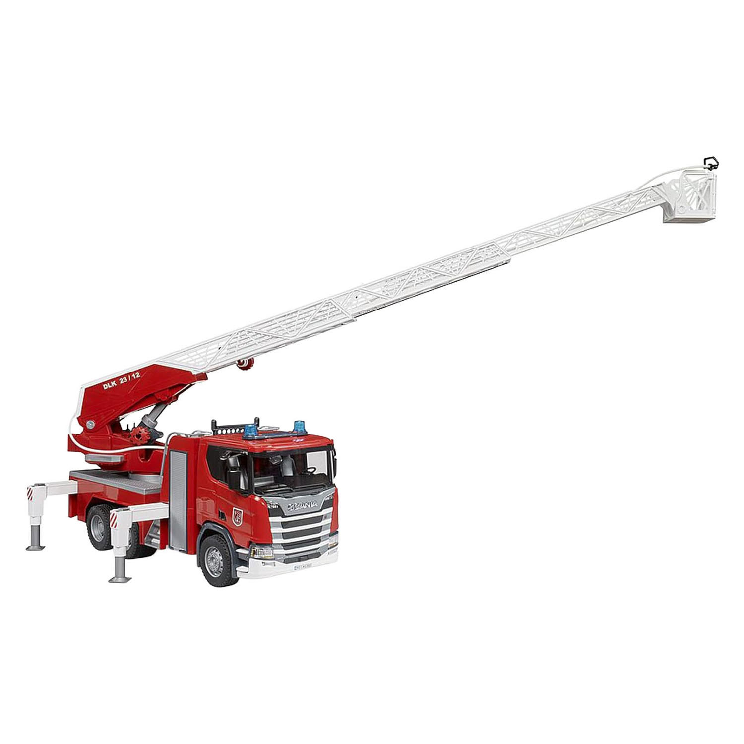 Bruder Scania Super 560R Brandweerladderwagen met Waterpomp - 1:16