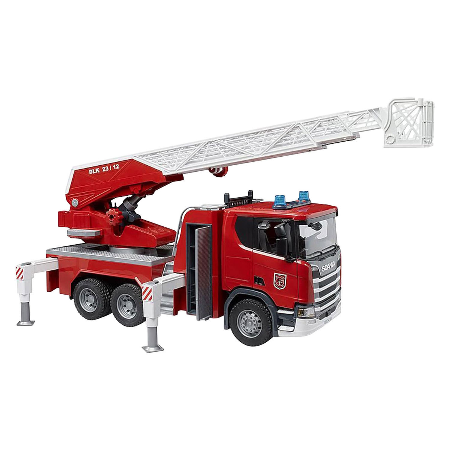 Bruder Scania Super 560R Brandweerladderwagen met Waterpomp - 1:16