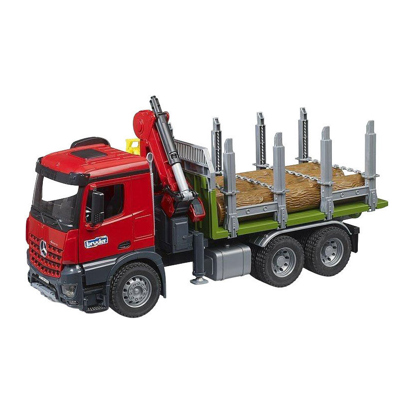 Bruder Mercedes-Benz Arocs Holztransporter mit 3 Baumstämmen - 1:16
