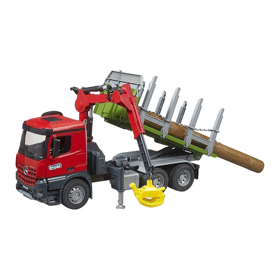 Bruder Mercedes-Benz Arocs Holztransporter mit 3 Baumstämmen - 1:16
