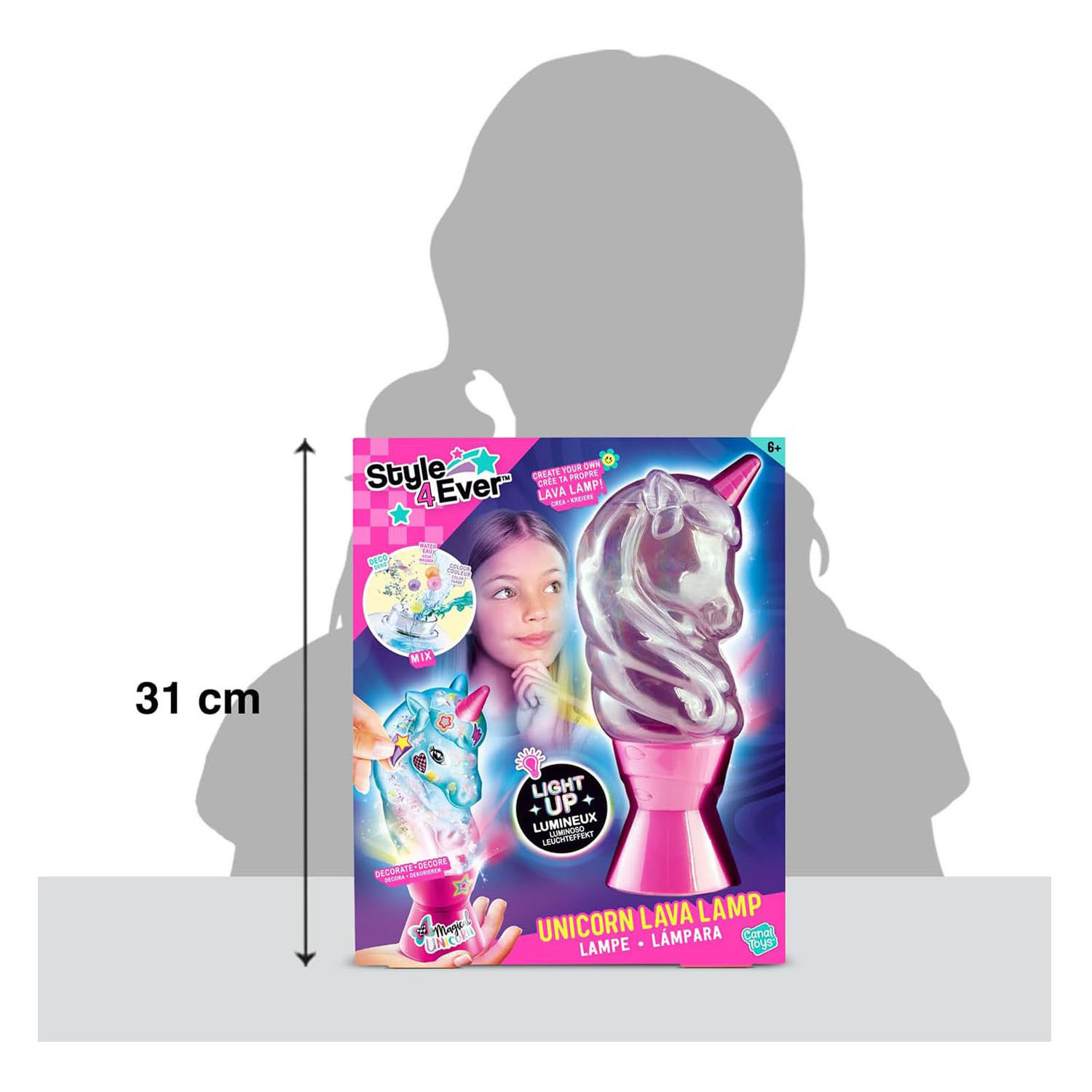 Style 4 Ever Eenhoorn Lava Lamp