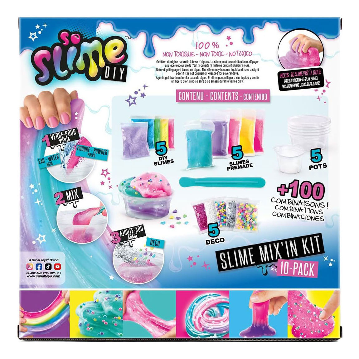 Kit de mélange de slime So - 10 dlg.