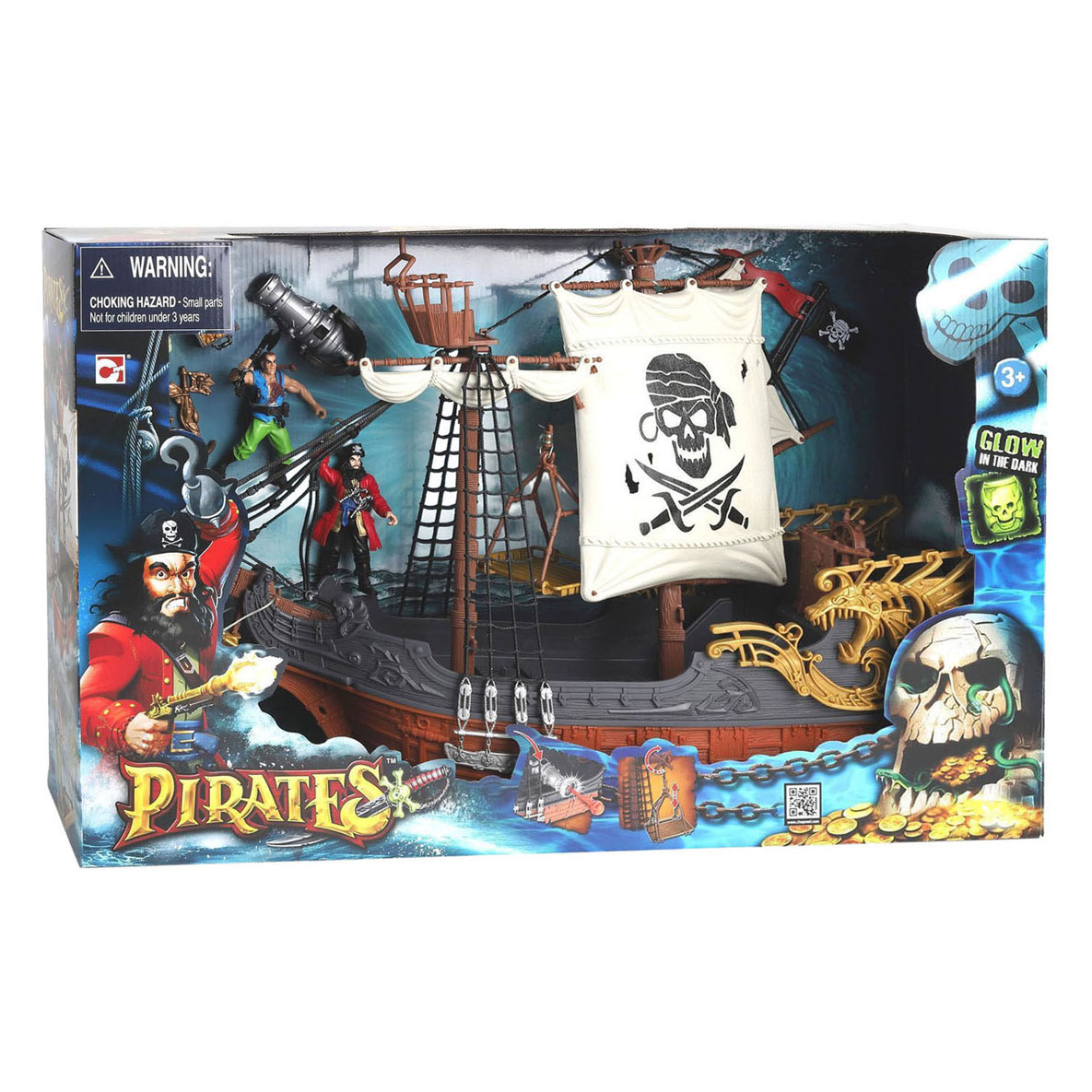 Ensemble de jeu de bateau pirate