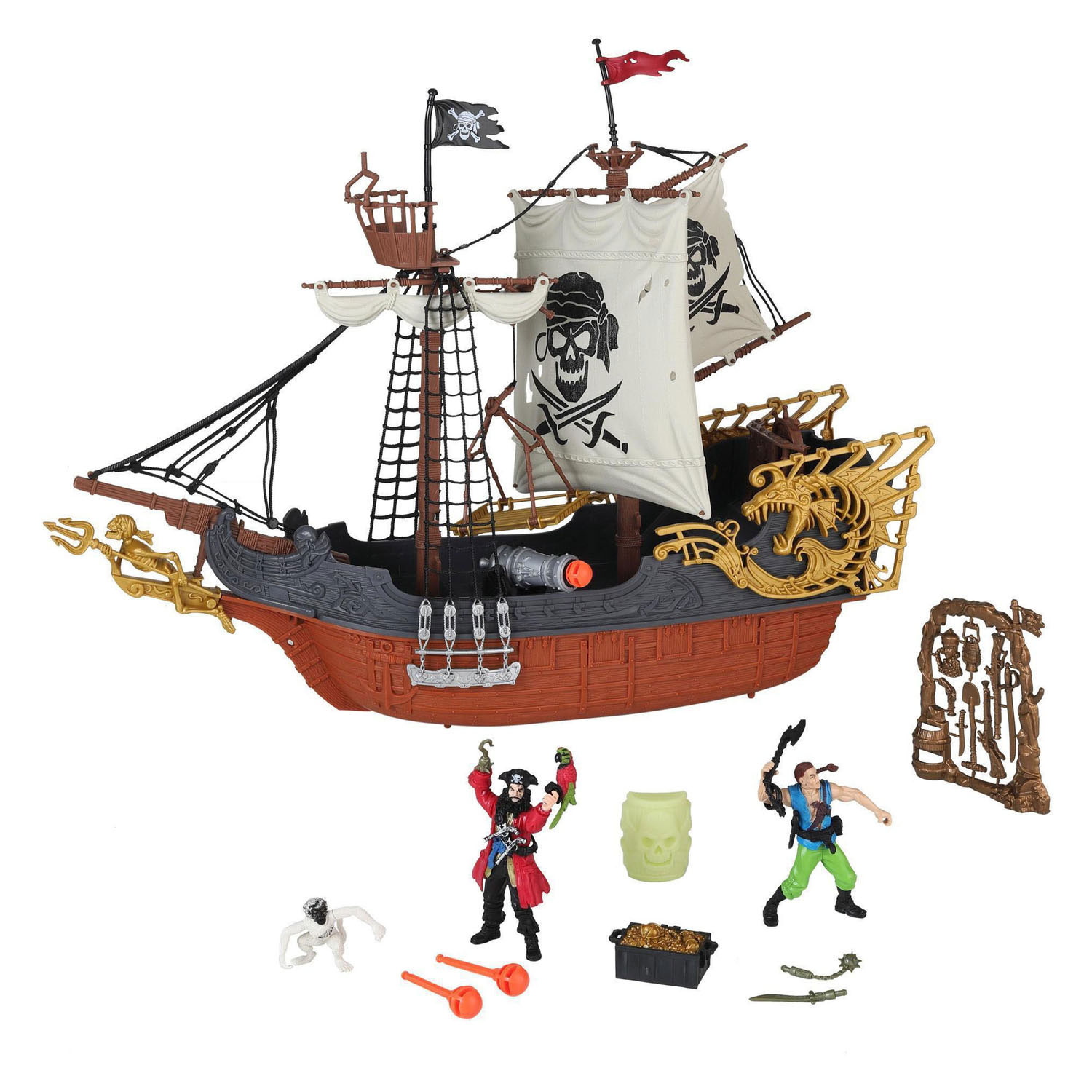 Ensemble de jeu de bateau pirate