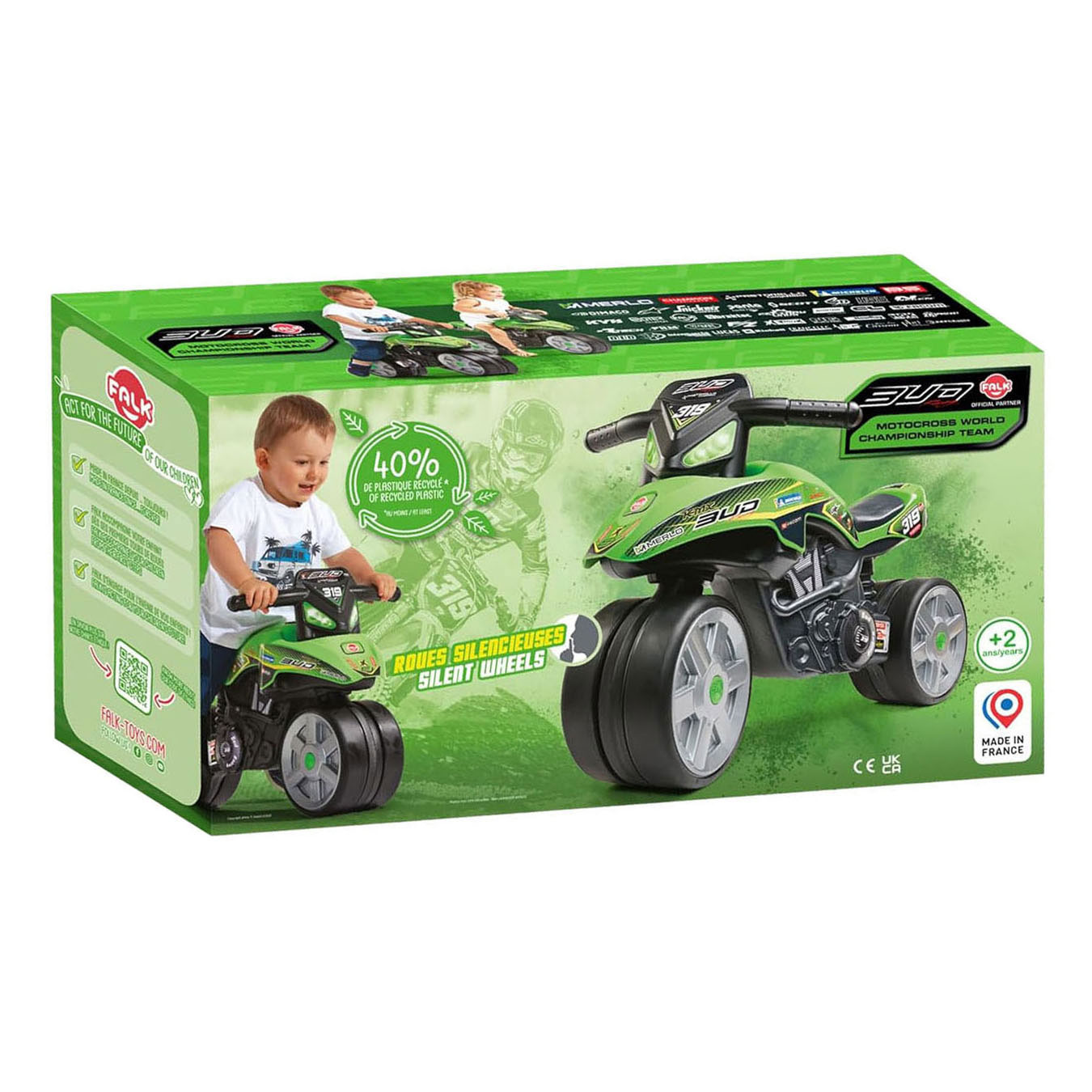 Falk Bud Racing Loopmotor met Fluisterbanden
