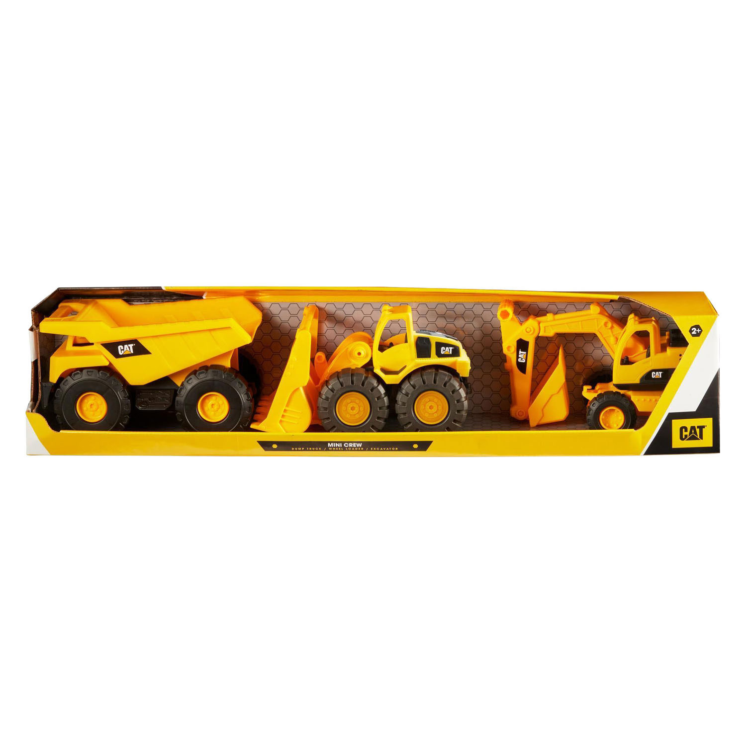 CAT Mini Crew Bouwvoertuigen 18cm - 3dlg.