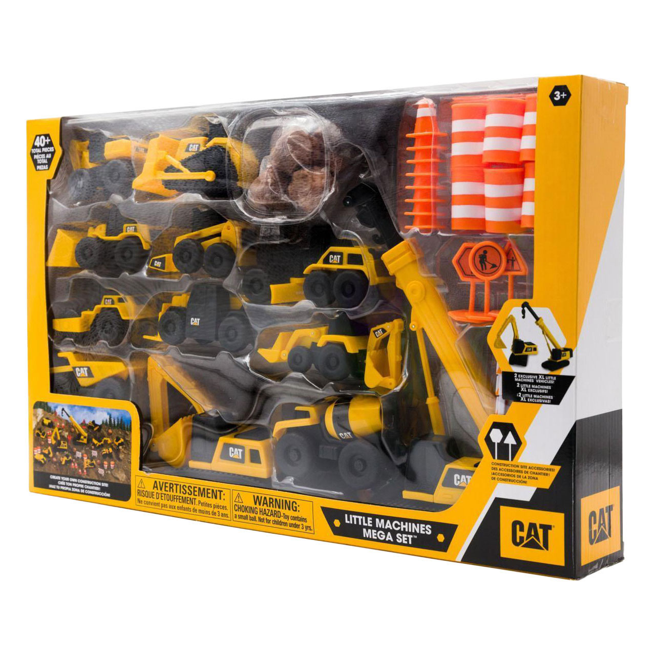 CAT Little Machines Mega Set Bouwvoertuigen - 40dlg.