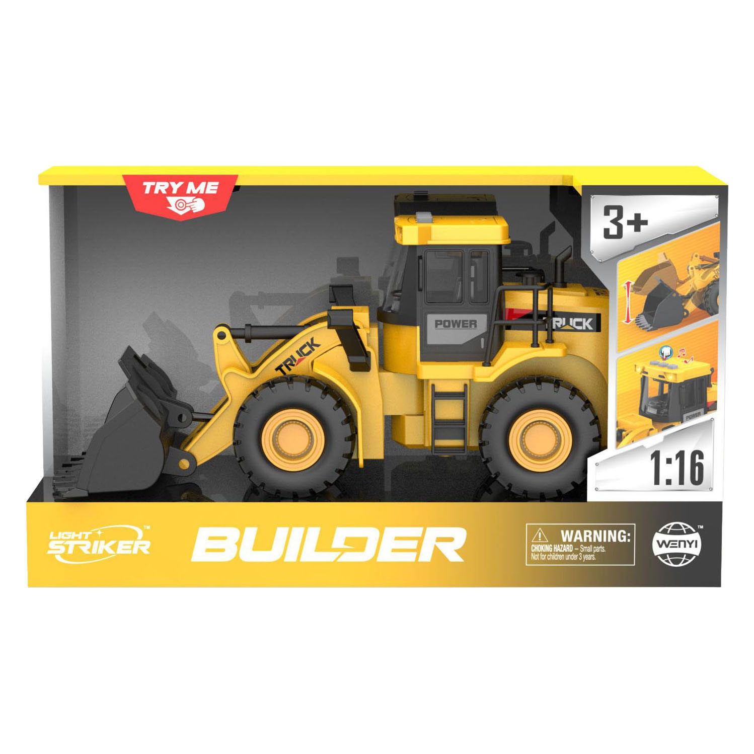 Wiellader met Licht en Geluid - 29cm