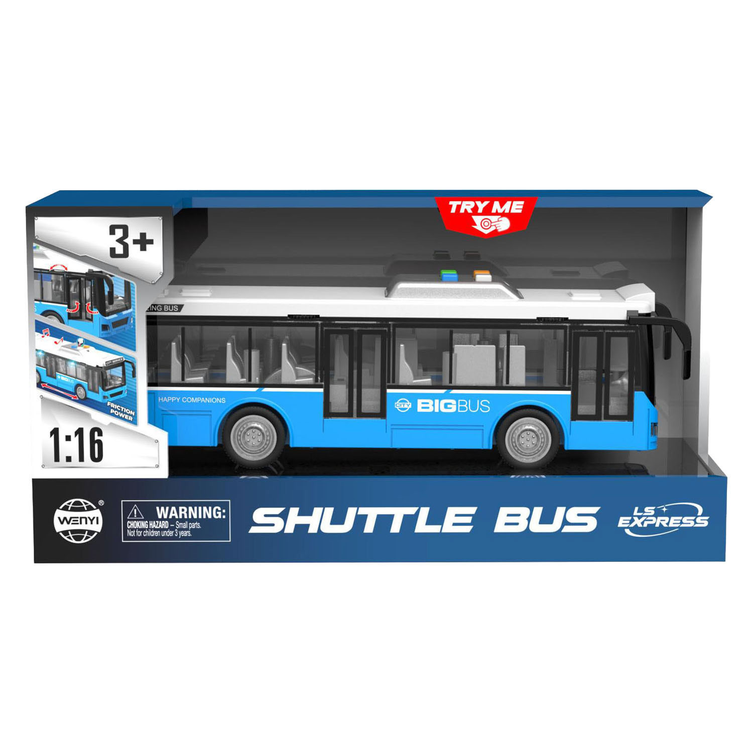 Stadsbus met Licht en Geluid - 28cm