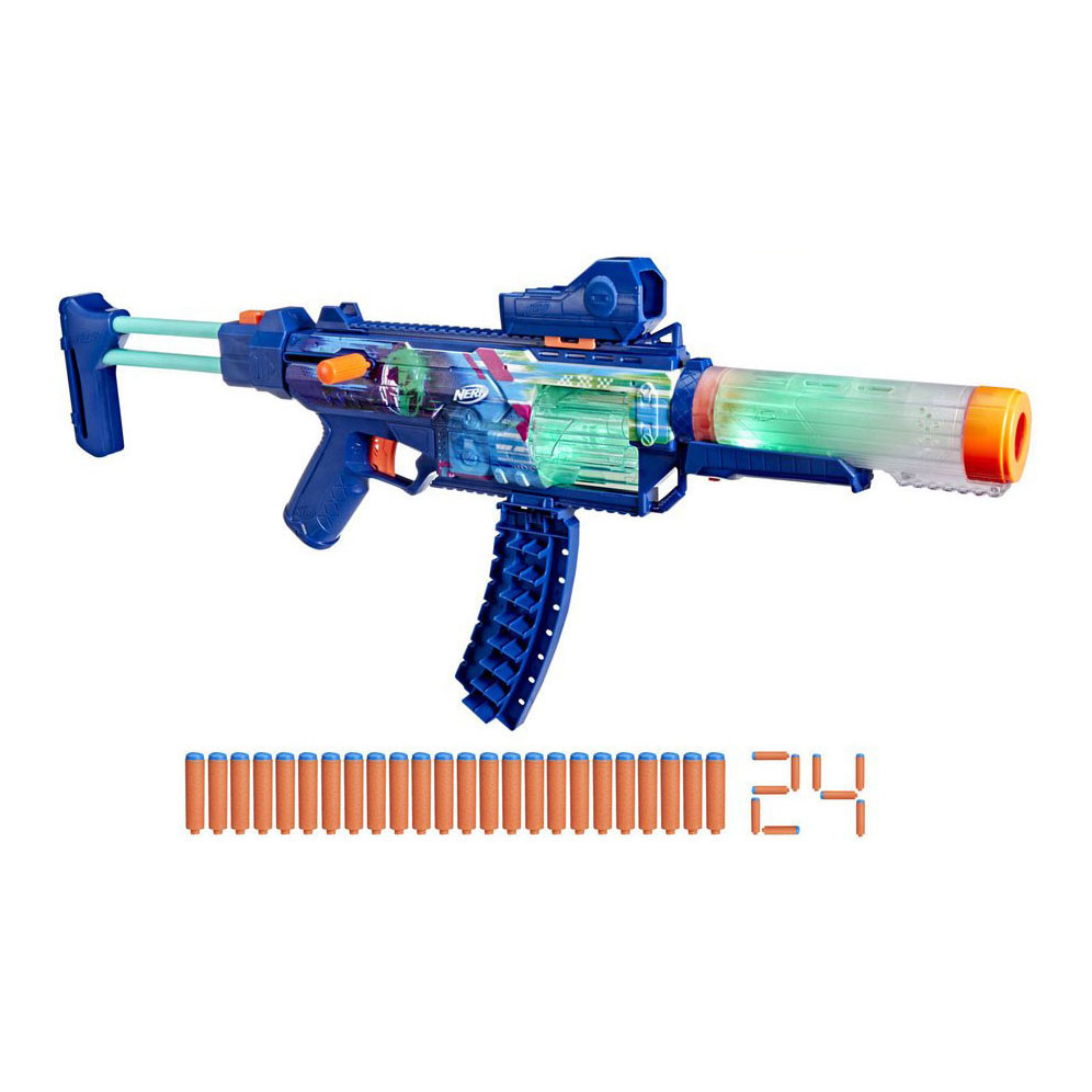 Équipement Nerf Cyberlight Ghost - 24 fléchettes