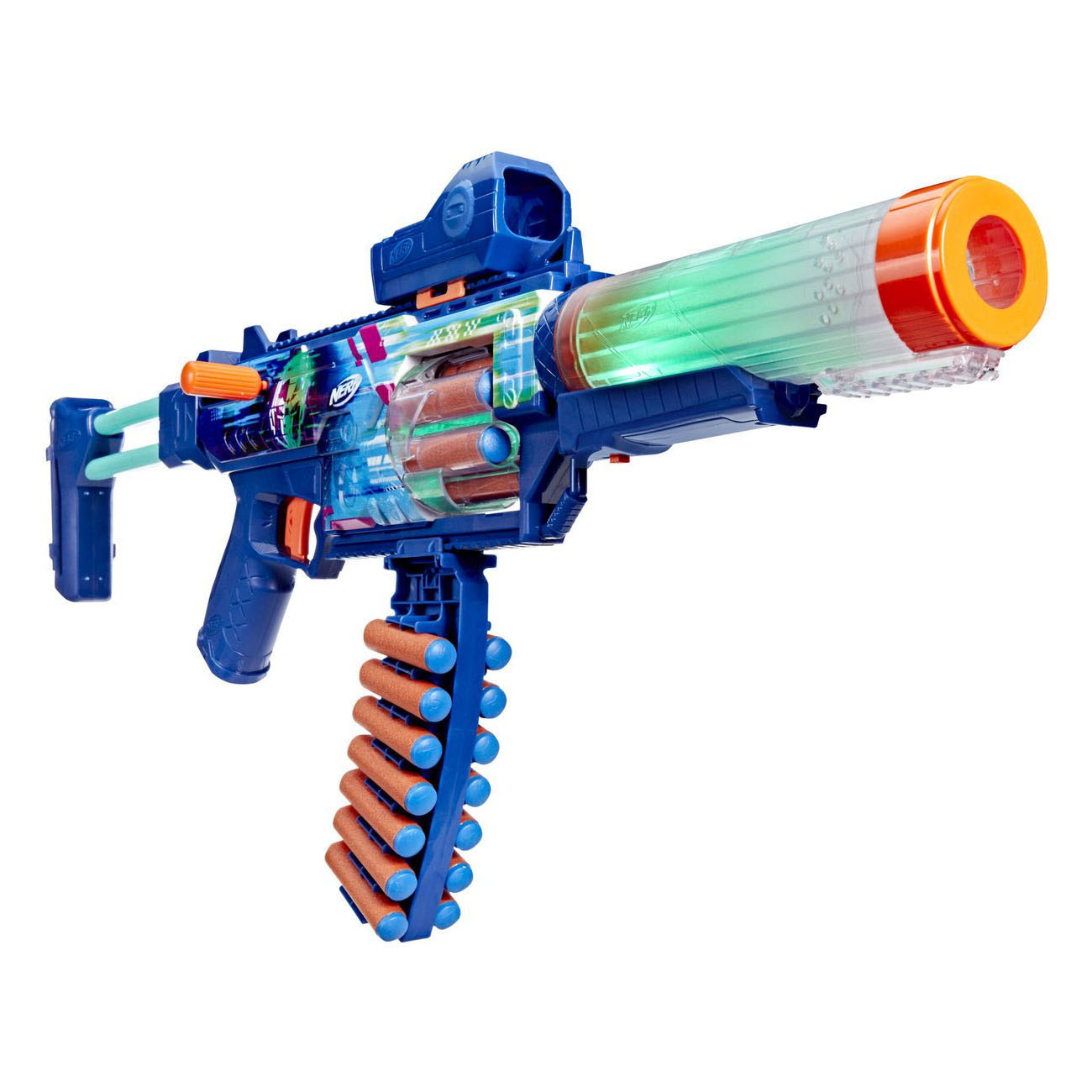 Équipement Nerf Cyberlight Ghost - 24 fléchettes