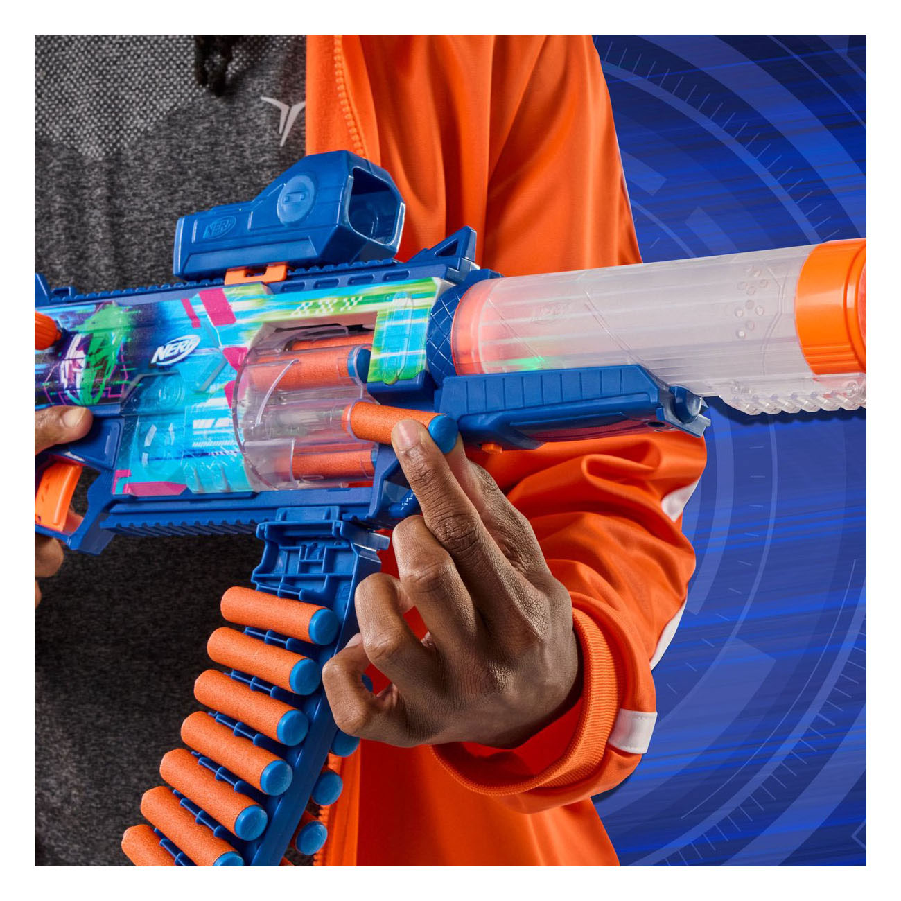 Équipement Nerf Cyberlight Ghost - 24 fléchettes