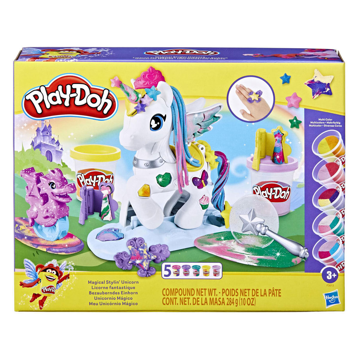 Play-Doh Magical Stylin Eenhoorn - 5 Kleipotjes