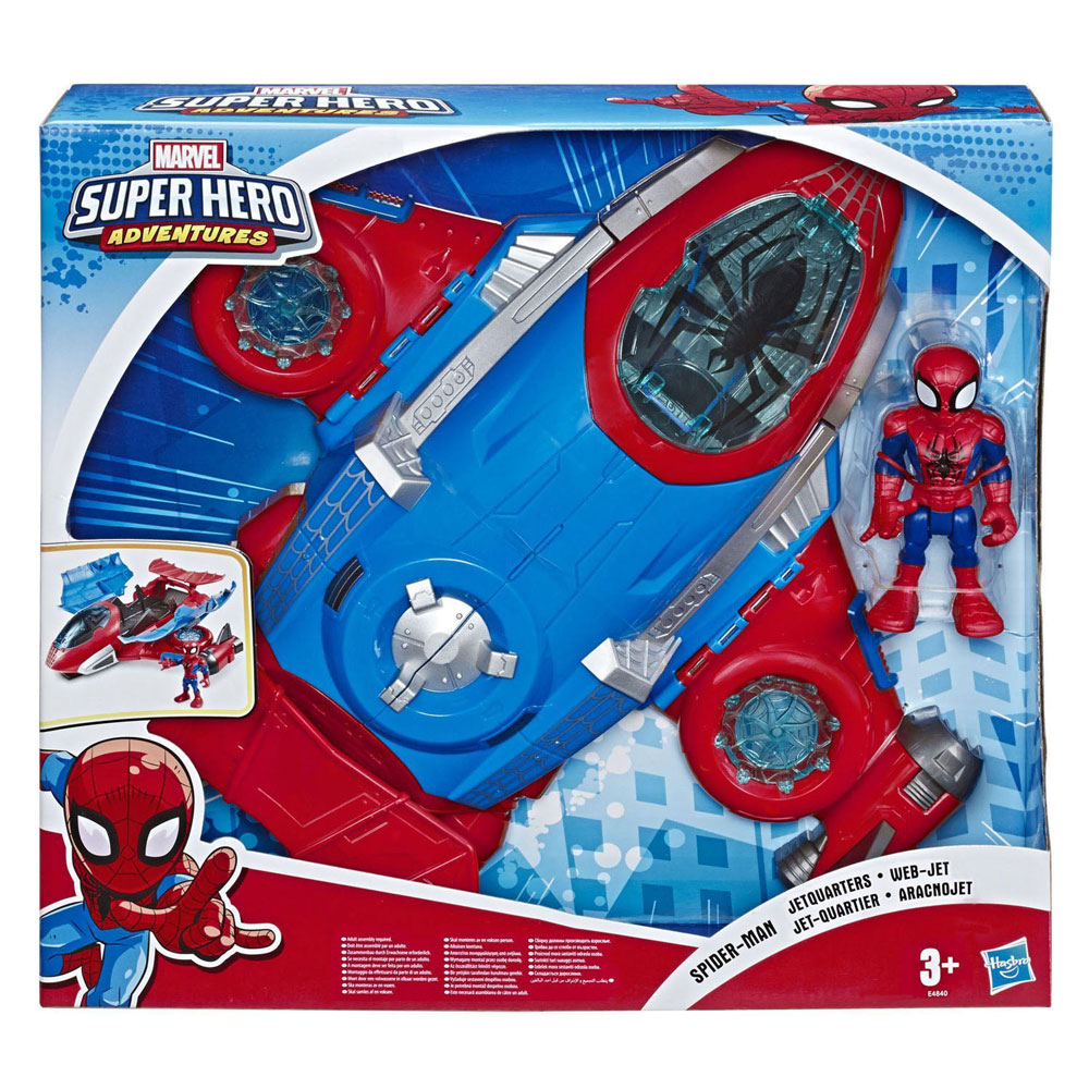 Super Hero Adventures Spiderman Jetquarters Speelset