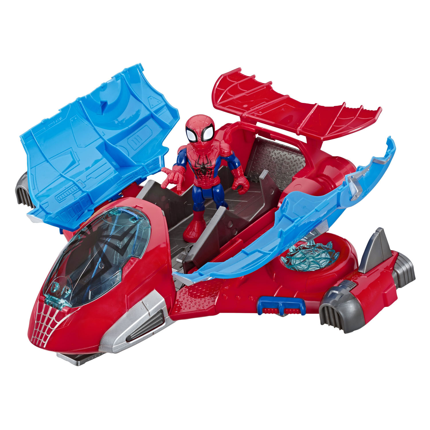 Super Hero Adventures Spiderman Jetquarters Speelset
