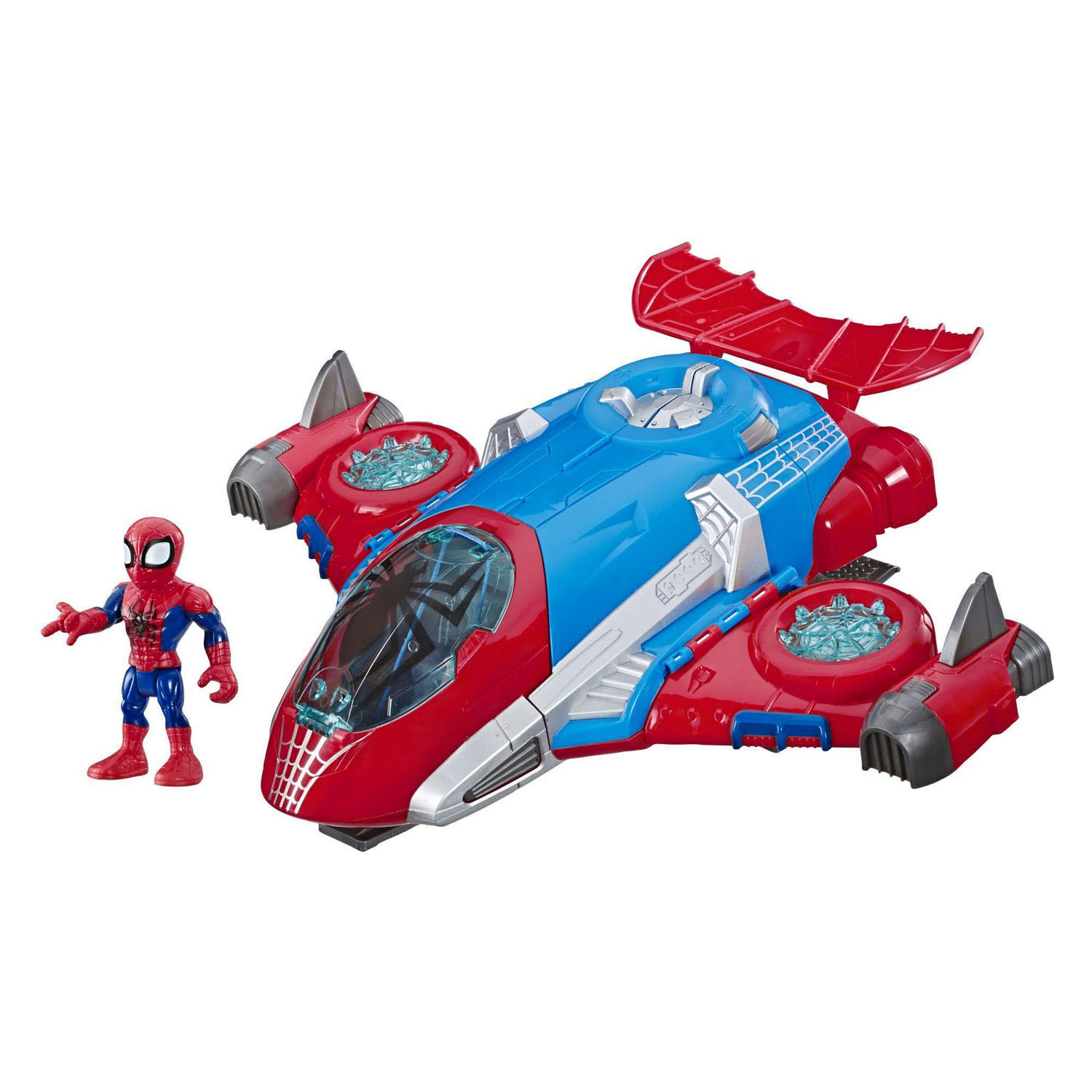 Super Hero Adventures Spiderman Jetquarters Speelset