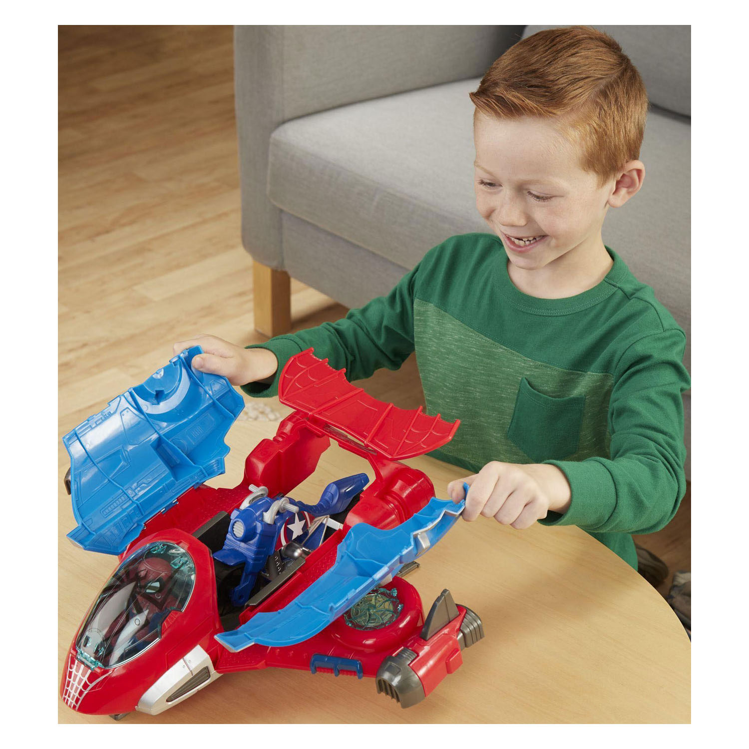 Super Hero Adventures Spiderman Jetquarters Speelset