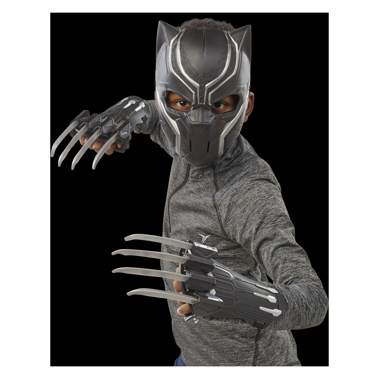 Pack Guerrier Panthère Noire - Masque et gants