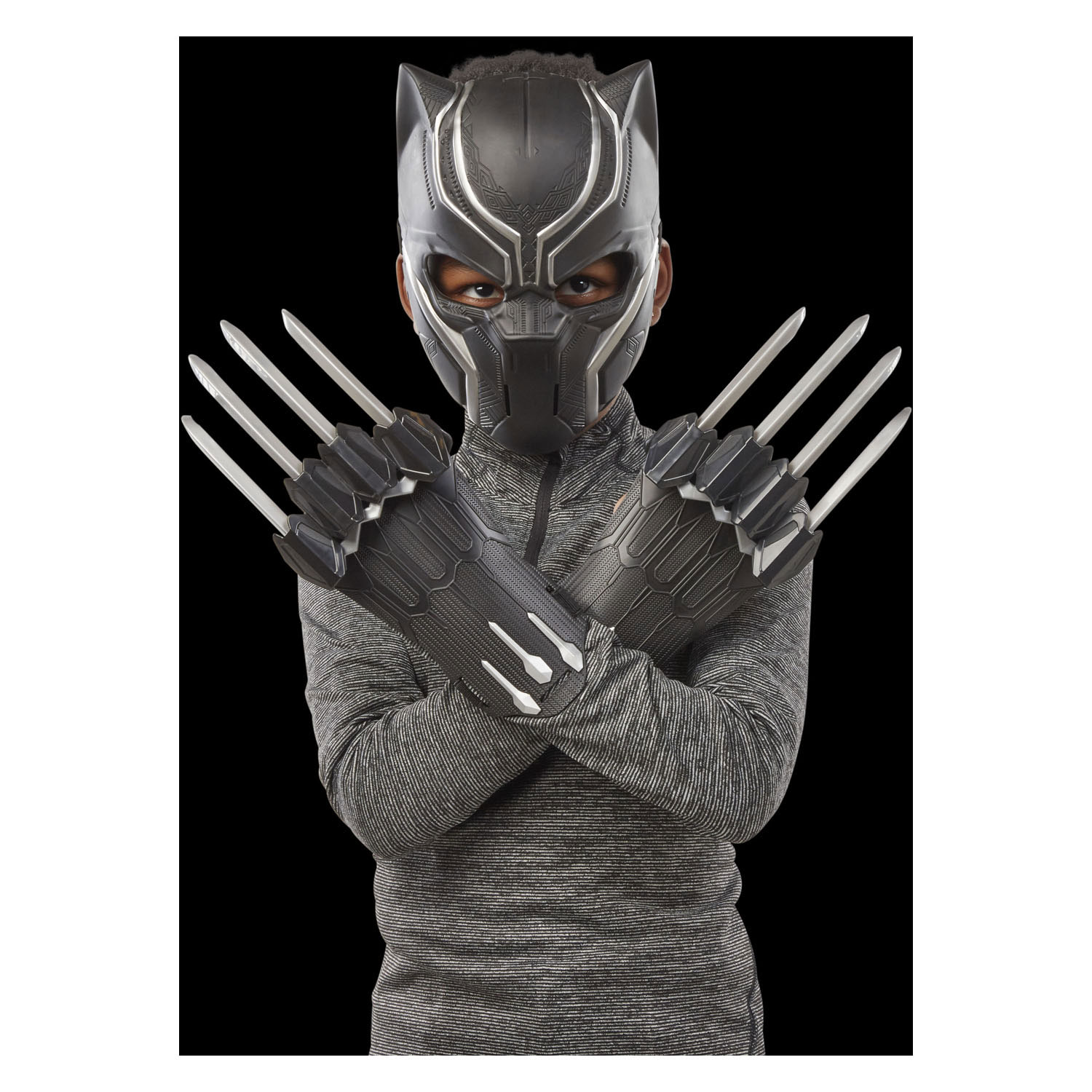 Pack Guerrier Panthère Noire - Masque et gants