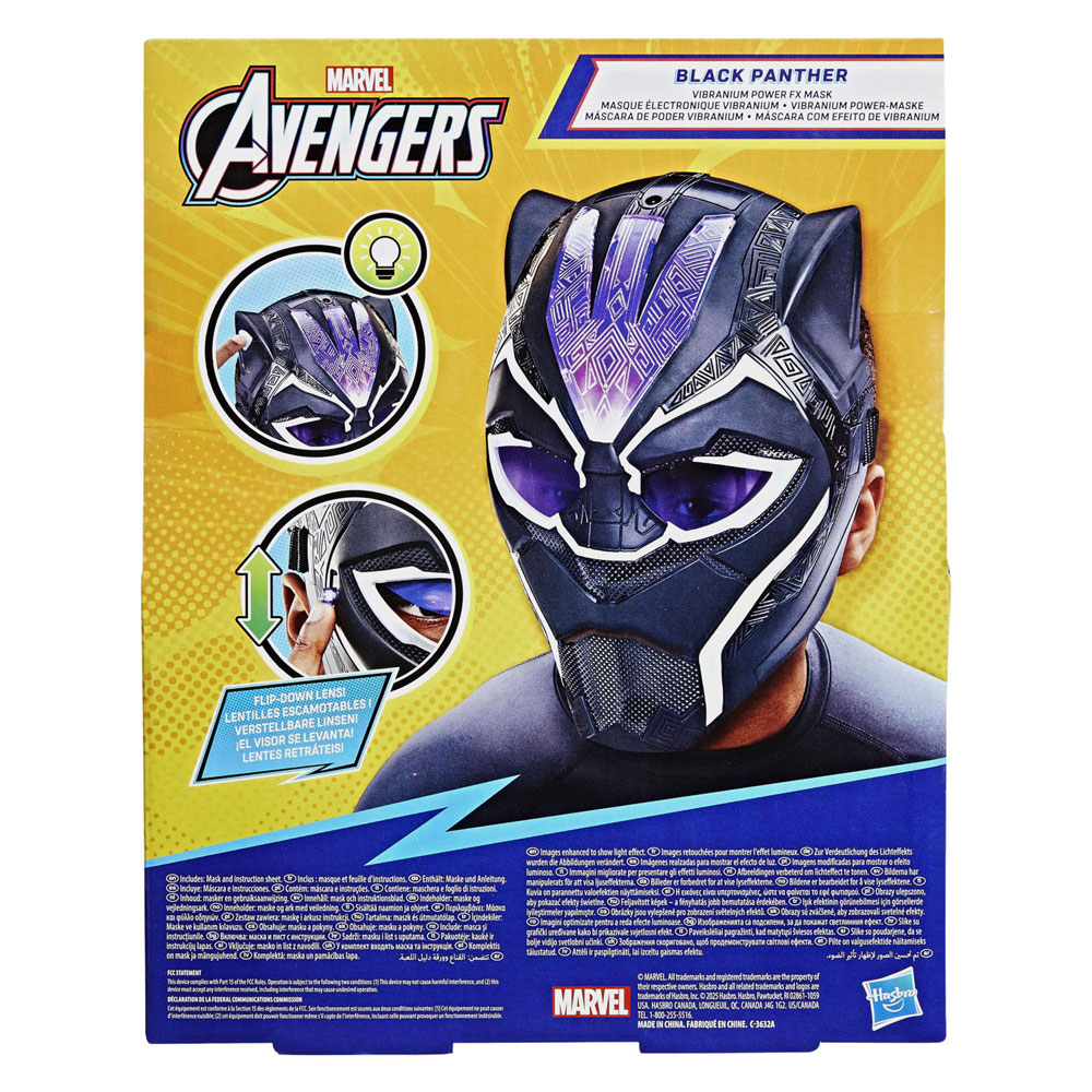 Avengers Black Panther Vibranium Fx Maske