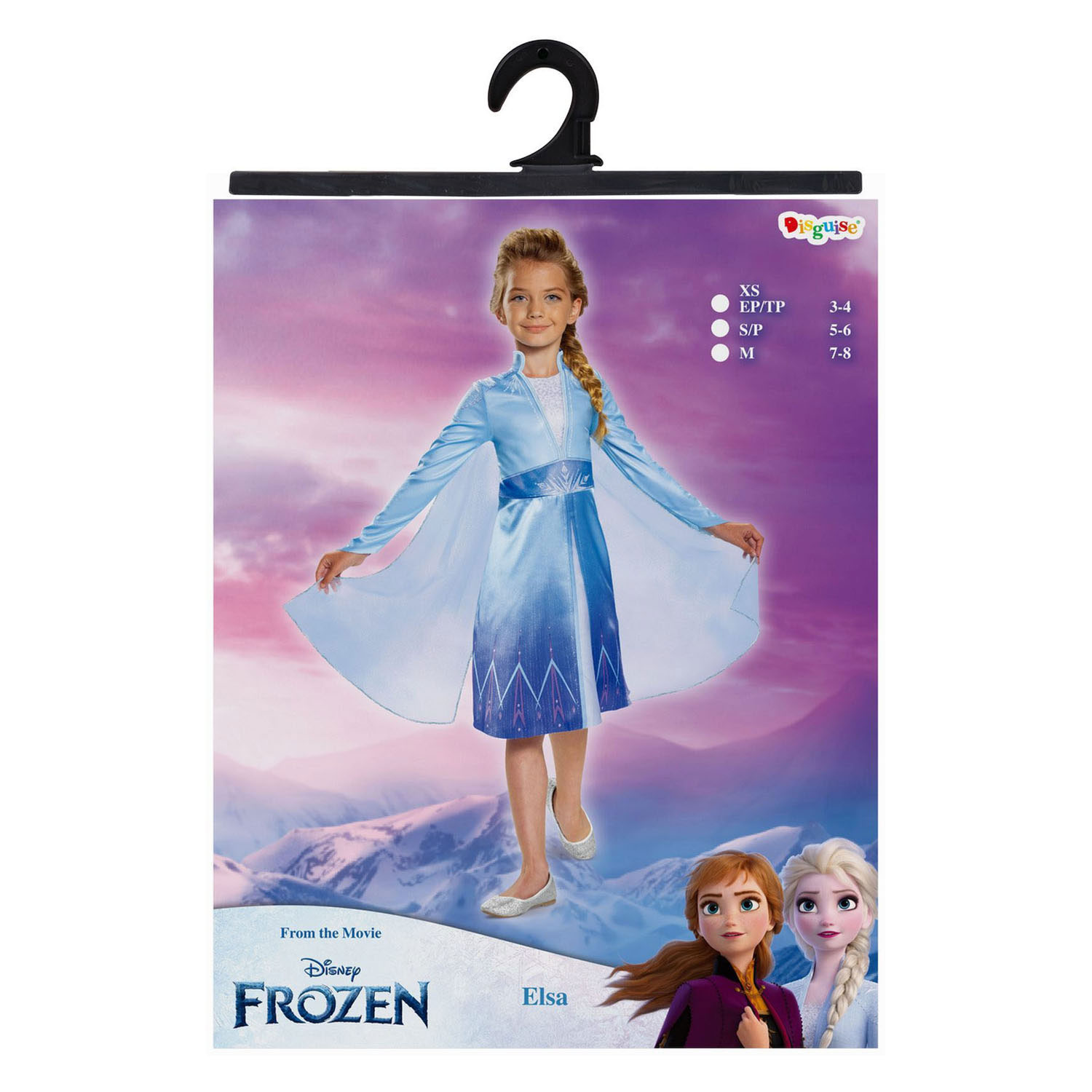 Verkleedpak Disney Frozen 2 Classic Elsa - Maat 110/116